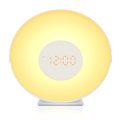 China Radio Sleep Machine With Wifi Wake Up Light Speaker Table Lamp Wake Up Sleep Machine With Wifi for sale