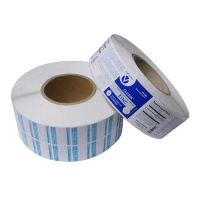 China custom paper adhesive labels for glass bottle,Paper material adhesive label on roll forms made in China for sale