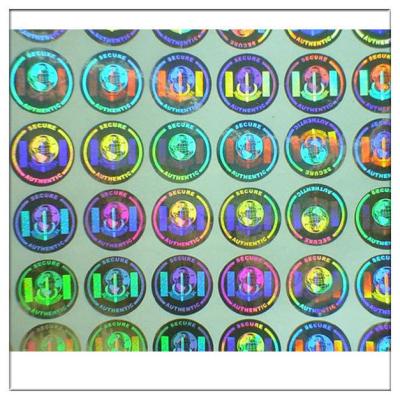 China Custom hologram sticker labels,Security seals 3D holographic sticker ,Original Authentic Hologram Security Sticker for sale