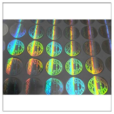 China Custom printed round hologram sticker label,  anti tamper security waterproof custom hologram label for sale