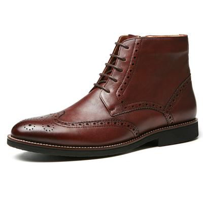 China Anti-odor factory wholesale price English classic handmade leather boots for men for sale