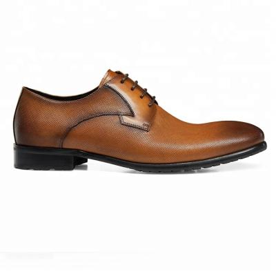 China High Quality Anti-Smell Leather Men Dress Office Party Formal Shoes Brown Color for sale