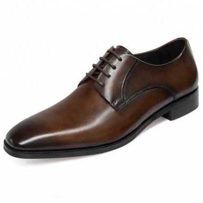 China New Stylish Anti-Smell Men Wedding Italian Shoes Genuine Leather Handmade Stylish Shoes for sale