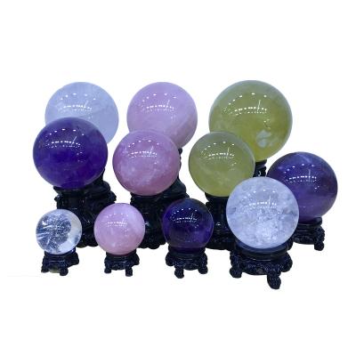 China China Factory Supply Interesting Price Polishing Crystal Crafts Colored Crystal Ball for sale