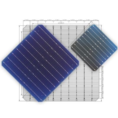 China Solar Energy Hot Sale High Efficiency Hail Resistance 166mm*166mm Monocrystalline Solar Tile Celll Price for sale