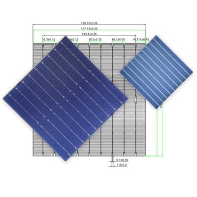 China High Quality Hot Sale Solar Power Long Lifespan 158.75mm*158.75mm Mono Solar Panel for sale