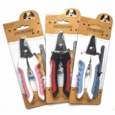 China Viable 6 Dog Pet Nail Clipper Cutter Scissors Set Stainless Steel Clippers Custom Grooming Pet Scissors for sale