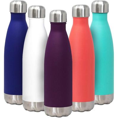 China 500ML Double Wall Stainless Steel Sport Water Bottle Wholesale 18/8 Stainless Steel Viable Travel Mug For Cold-Hot Drinks for sale