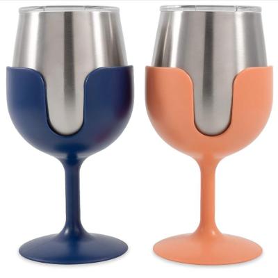 China Viable Vacuum Insulated BPA Free 8 Ounce Tumbler Stainless Steel Wine Set 12 Ounce Removable Wine Glass Stems for sale