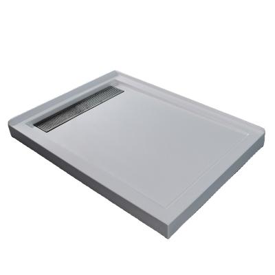 China Modern Custom New Style Acrylic Shower Base /shower Trays With Stainless Steel Cover 48x36 for sale