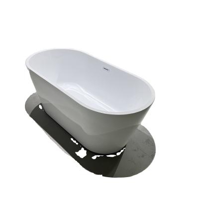 China Acrylic Free Standing Bathtub Free Standing Stacked Oval Shape for sale