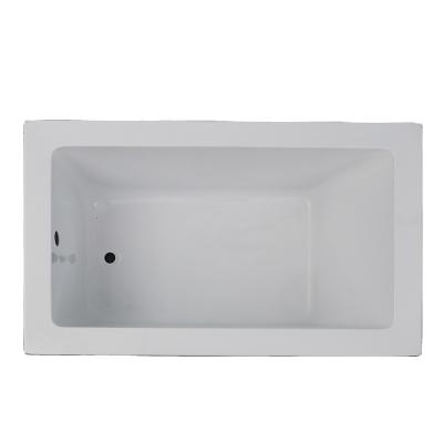 China Cheap Enclosed Acrylic Rectangle Shaped Corner Drop-In / Built-In Bathtub 6636 for sale