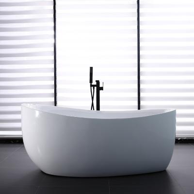 China Design Freestanding Oval Single Bathtub Acrylic Bathroom Bathtub for sale