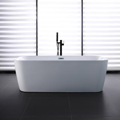 China Cheap Price Rectangular Seamless Freestanding Deep Soaking Bathtub for sale