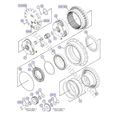 China DRIVE High Quality GP-FINAL Gzweihu Products 333-2988 DRIVE GP-FINAL-WITHOUT MOTOR For Crawler Excavator E320d2 E323d2 Travel Gearbox for sale