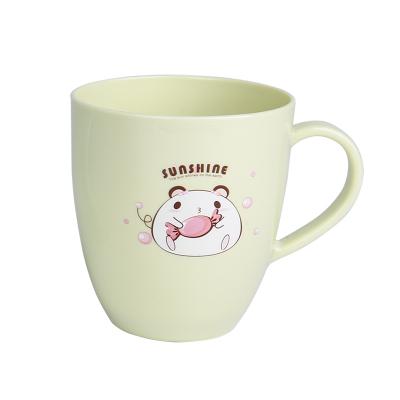 China Sustainable Manufacture Customized Mouth Cup Supplier Wholesale Plastic Drinks Cup 3 Pieces PP Mug With Handle for sale