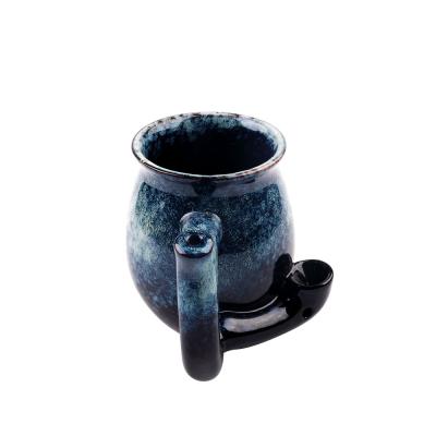 China Herb Coffee Mug Wholesale Novelty Pipe CREATIVE Ceramic Mug for sale