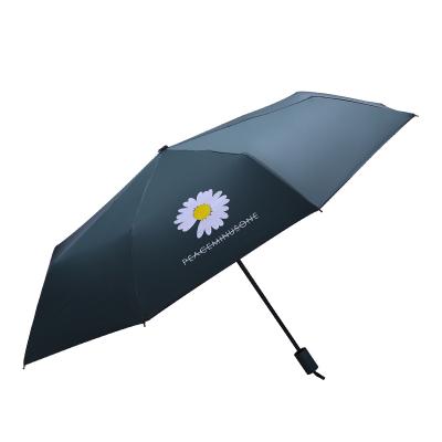 China Traditional Little Daisy Sun Umbrella Fully Automatic Umbrella With Sun Protection And UV Protection for sale