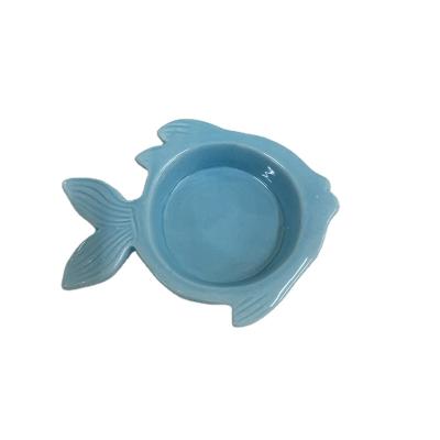 China Viable Custom Ceramic Fish Shapes Deep Dish Cute Animal Soup , Salad Bowls for sale