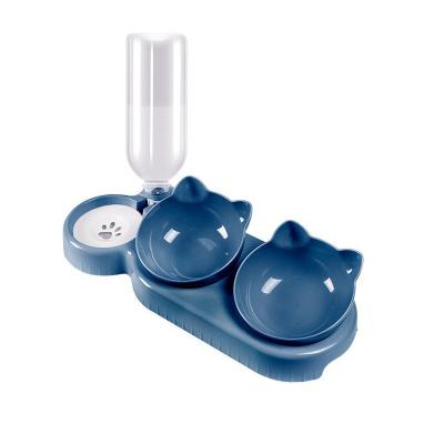 China Automatic Pet Three Wheels 500 Ml Automatic Drinking Bowl For Cats And Dogs for sale