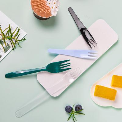 China Y8 Disposable Plastic Fork Cutlery Cake Tableware Spatula Spoon And Knife Set for sale