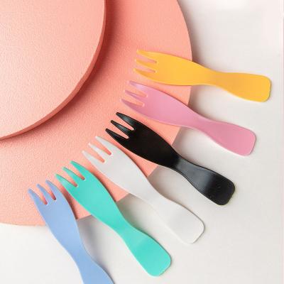 China Disposable Plastic Fork Tableware Cutlery Cake Tableware Spatula Spoon and Fork Knife Set Y7 for sale