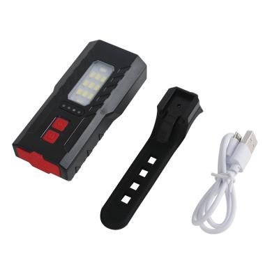 China ABS Multifunctional Bicycle Lights Flashlight Usb Charging High Lumens Bike Riding Front Light for sale