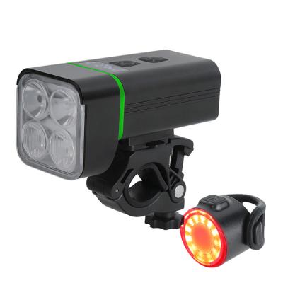 China Amazon Hot Sale Bicycle Outdoor Cycling Lights Front And Rear Accessories Night Riding USB Rechargeable Bicycle Light Set for sale