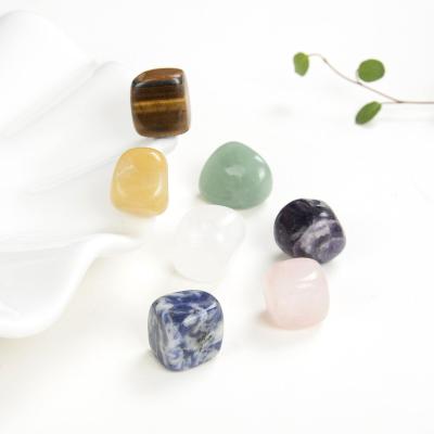 China Feng Shui 7 Chakra Crystal Healing Tumbled Stones Set Mixed Natural Tumbled Stones for sale