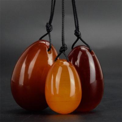 China China Kegel Natural Yoni Eggs Exercise Set Carnelian Yoni Semi-Precious Stone Eggs for sale