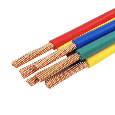 China Power BV/BLV/BLVV/BVR/BVV/PVC solid copper conductor cable stranded insulated electric wire china supplier electric shepherd for sale