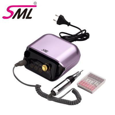 China Good Quality Stainless Steel SML Salon 35000rpm Electric Manicure Nail Drill Machine With Bit Set for sale