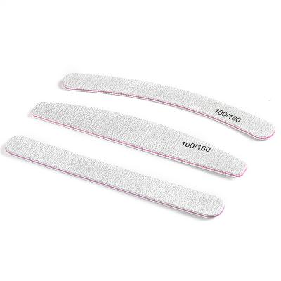 China Wholesale Customized Beauty Nail Salon SML Private Label Double Side White Pink Nail File 2022 For Nail Art for sale