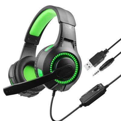 China Headband Wired Gaming Headset 7.1 Stereo Earphone Edging - Sound RGB PC Gaming Earphone for sale