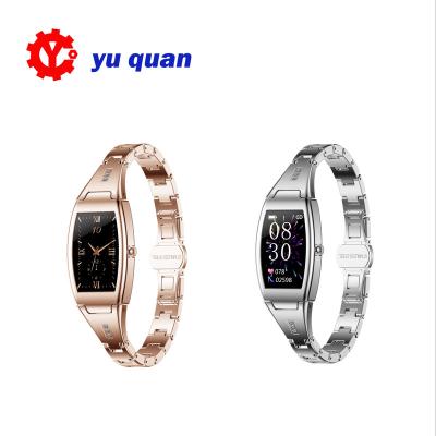 China 2021 New Design Full Touch Screen Smartwatch MK26 Woman With Metal Body Menstrual Cycle Reminder Blood Oxygen Ladies Smart Watch for sale