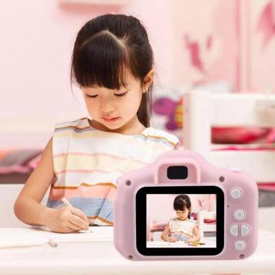 China Child Camera In Built-in 2.0 Inch 1080P X2 Kids Photo Camera Cartoon Kids Flash Camera Kids Fun Current Cute Digital Camera for sale