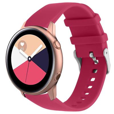 China Water Resistant Silicone Sports Strap 20mm Smart Watch Bands Compatible With Samsung Galaxy Watch 4 Classic for sale