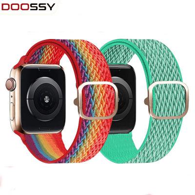 China Replcement Watch Band OEM Nylon Watch Strap For Apple Watch Series 7 Se 6 5 4 3 2 Fit Buckle Band With Buckle Replacement For iwatch 38mm 42mm for sale