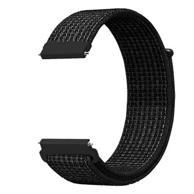 China Custom Made Adjustable Braided Sports Wristbands Elastic Women Men Breathable Straps Smart Watch Stretch Nylon Band For Fitbit Samsung Garmin for sale