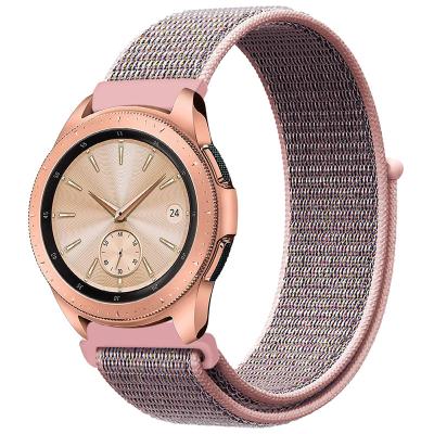 China Replcement 20MM Soft Nylon Watch Band 22MM Sport Watch Strap For Samsung Watch Classic Desgin Loop Breathable Watch Band for sale