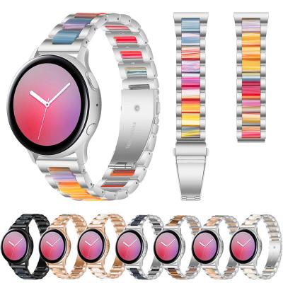 China Quick Realease Replcement Watch Band High Quality Resin + Stainless Steel Watch Band Waterproof Anti-fouling Smart Watchband For Samsung HUAWEI Fitbit for sale