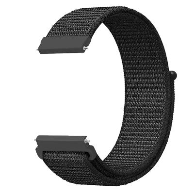 China 22mm Breathable Custom Nylon Smart Watch Bands Sport Band Adjustable Strap Replacement Breathable Strap For Garmin for sale