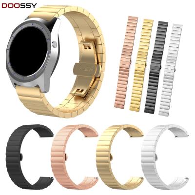 China Luxury Brand Factory Customized Single Pearl Metal Watch Strap 22mm 20mm Stainless Steel Watch Band For HUAWEI WATCH for sale