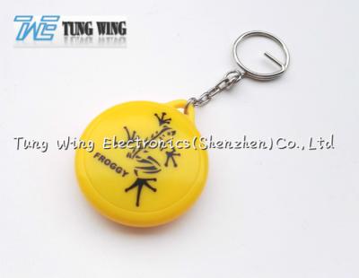 China ABS, metaal rond Gestalte gegeven Muziek Keychain, leuke muziekdoos keychain Te koop