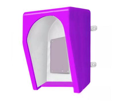 China Vandal Resistant Telephone Acoustic Hood Telephone Booths Dustproof Acoustic Phone Hood for sale