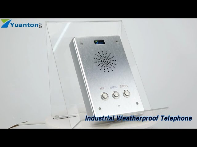 Intercom Industrial Weatherproof Telephone DC12V 2A Explosion Proof IK07