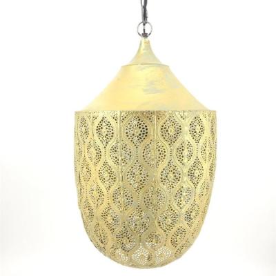 China Modern Design Residential Moroccan Handmade Copper Brass Chandelier Pendant Lamp for sale