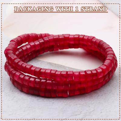 China Carmine Jade Natural Stone Beads Amazon Best Selling 30 Trendy Colors Jewelry Spacer Beads Natural Stone Beads, Jewelry Making Natural Stone Beads Kit for sale