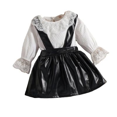 China 2022 Anti-wrinkle new style hot sale drop princess dress 100% cotton girls dress sets baby girl clothes for sale