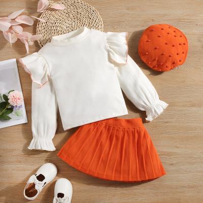 China 2022 New Style Anti-wrinkle New Style Hot Sale Autumn Princess Dress 3set Girls Dress 100% Cotton Girls Dress Sets Baby Clothing for sale